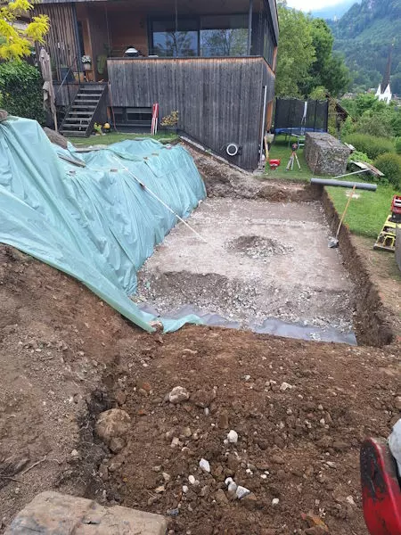 Aushub, Schmid Erdbewegungen, Hörbranz, Leiblachtal