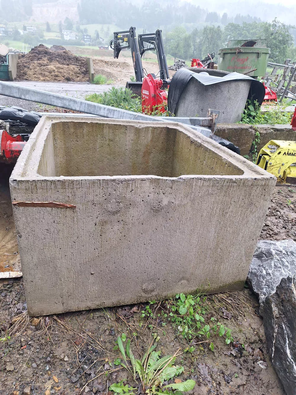 Betonschacht als Hochbeet nutzbar, Erdbau Leiblachtal, Schmid Erdbau