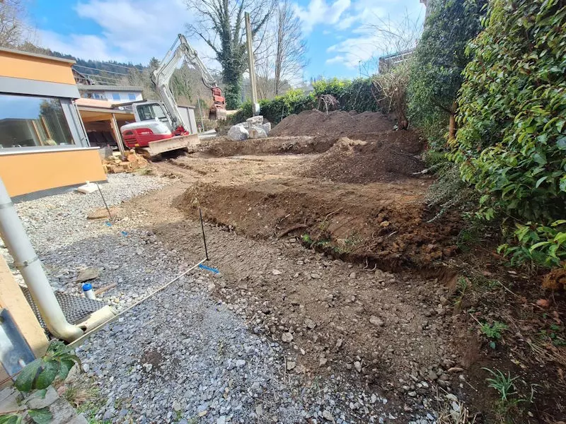 Bewehrte Erde, Stützmauer aus Erde, Schmid Erdbau, Hörbranz, Leiblachtal