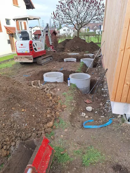 Kanal und Leitungsarbeiten, Drainagen, Schmid Erdbau, Hörbranz, Leiblachtal