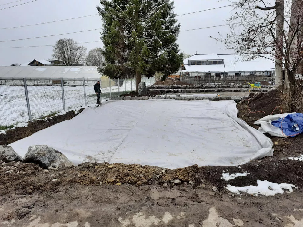 Aushubarbeiten, Aufschüttung, Erdbegungen im Leiblachtal, Schmid Erdbau