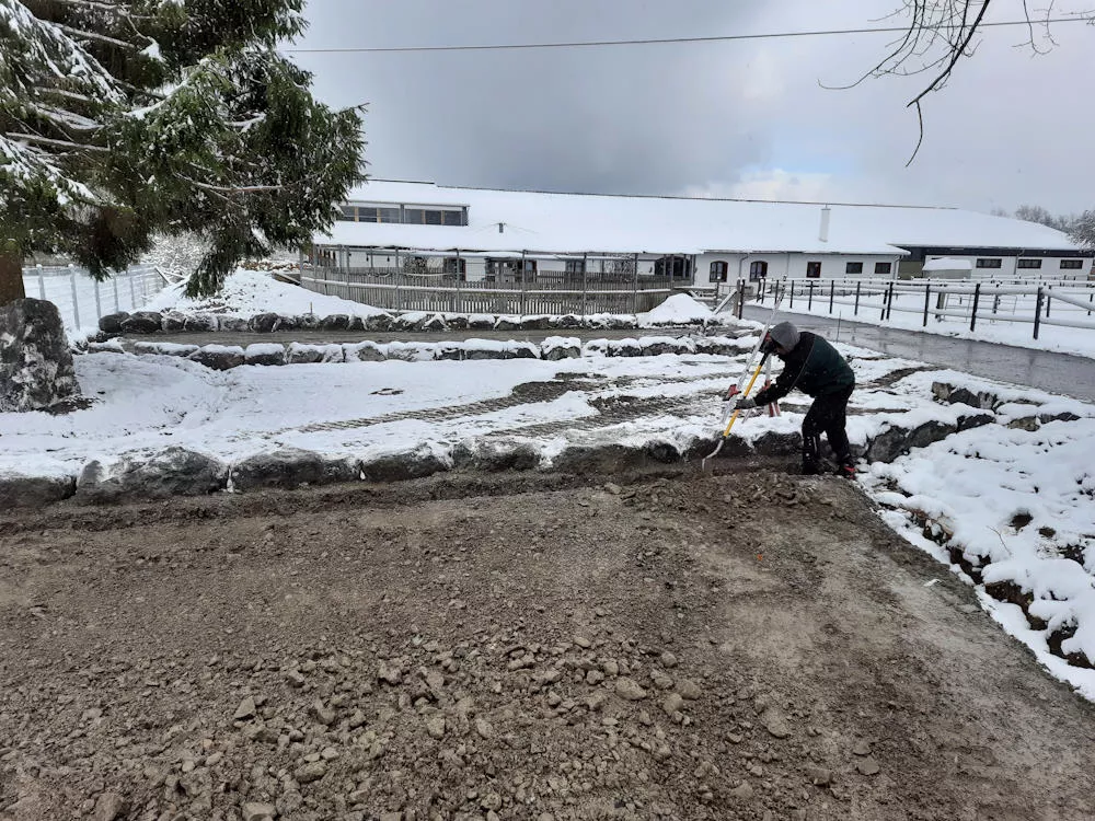 Aushubarbeiten, Aufschüttung, Erdbegungen im Leiblachtal, Schmid Erdbau