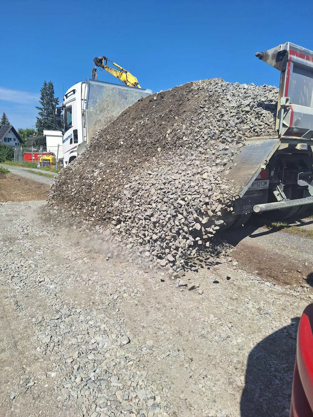 Schüttung, Schmid Erdbau Leiblachtal, Erdbewegungen Schüttung, Schmid Erdbau Leiblachtal, Erdbewegungen