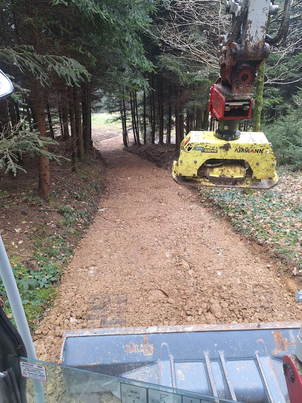 Wegebau, Schmid Erdbau, Leiblachtal, Erdbewegungen, Hörbranz, Waldweg Wegebau, Schmid Erdbau, Leiblachtal, Erdbewegungen, Hörbranz, Waldweg